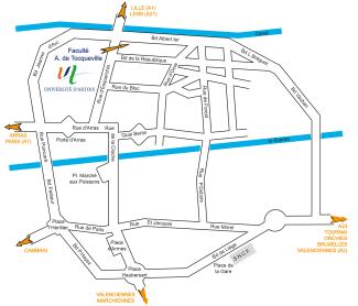 Plan routier Douai