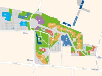 Plan du campus d'Arras