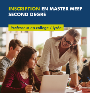 Inscriptions Master MEEF 2020