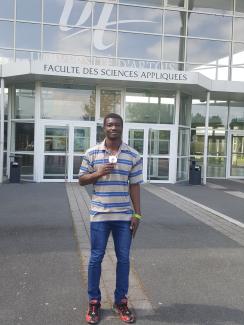 Hugues Fabrice Zango, devant la FSA à Béthune en 2017