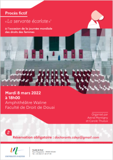 Affiche Procès fictif - La servante écarlate