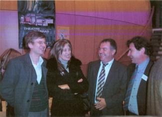 Fabrice Thumerel, Annie Ernaux, Jean-Jacques Pollet et Francis Marcoin.