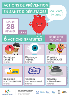 Affiche_Actions en santé et dépistages_IUT de Lens