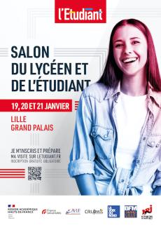 Affiche_Salon du lycéen et de l'étudiant de Lille 2023