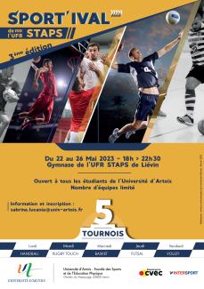 Sport'ival de l'UFR STAPS 2023 Affiche_Sport'ival de l'UFR STAPS 2023