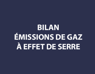 Bilan des émissions de gaz à effet de serre