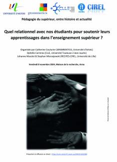 JE  " Quel relationnel avec nos étudiants pour soutenir leurs apprentissages dans l'enseignement supérieur ? "
