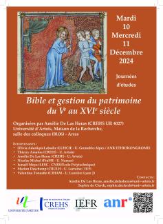 Bible et gestion du patrimoine du Ve au XVIe siècle 