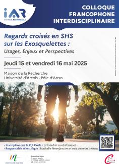 affiche colloque regards croisés sur les exosquelettes