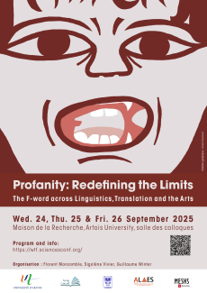 Affiche Colloque "Profanity : Redefining the limits"