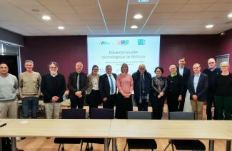 Photo de la visite de Michelle Bubenicek, rectrice déléguée à l’ESR - Béthune - Novembre 2025