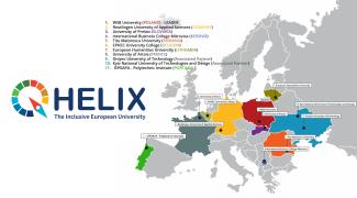 Carte des pays européens de l'alliance Q-Helix