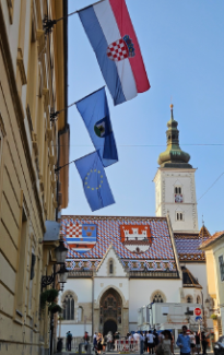 Photo : Eglise Saint Marc, Zagreb, Croatie