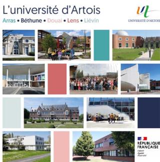 Image de couverture de la plaquette instutionnelle montrant des photos des 5 pôles