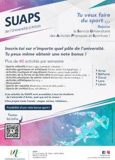 Flyer de présentation du SUAPS
