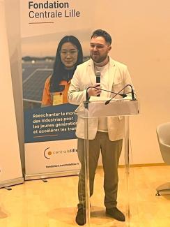 Photo prise pendant le discours Nathan M.
