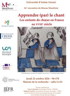 affiche 16e rencontres du réseau Muséfrem