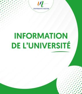 Information de l'université
