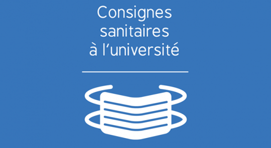Consignes sanitaires à l'université d'Artois