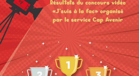 Résultats du Challenge vidéo "J'suis à la Fac"