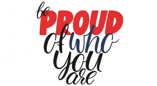 Logo Be proud of who you are 