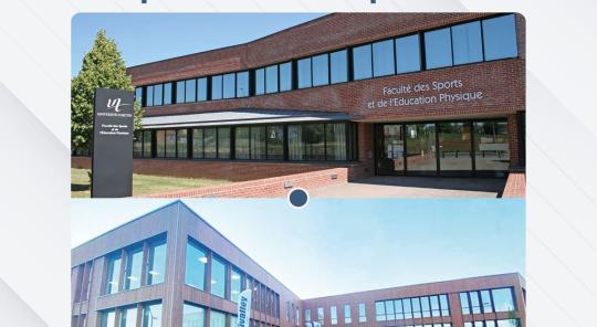 Photos des bâtiments Vivalley et UFR STAPS à Liévin