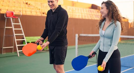 Joueurs de pickleball